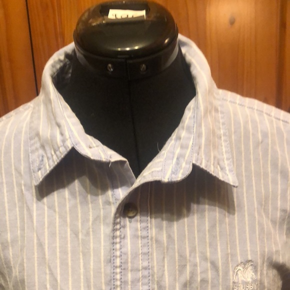 Stussy - shirt sleeve shirt - very popular designer in stripped fabric - Picture 3 of 8